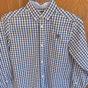 Boys Chaps long sleeve button down dress shirt.  Size L